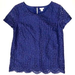 J. Crew Eyelet Blouse